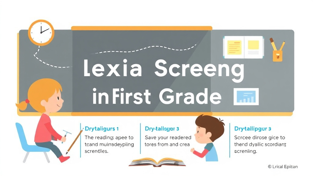 Visual guide for practical steps in dyslexia screening in first grade