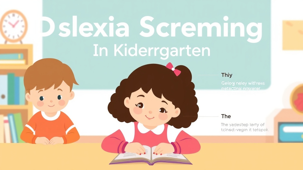 Visual guide for practical steps in dyslexia screening in kindergarten
