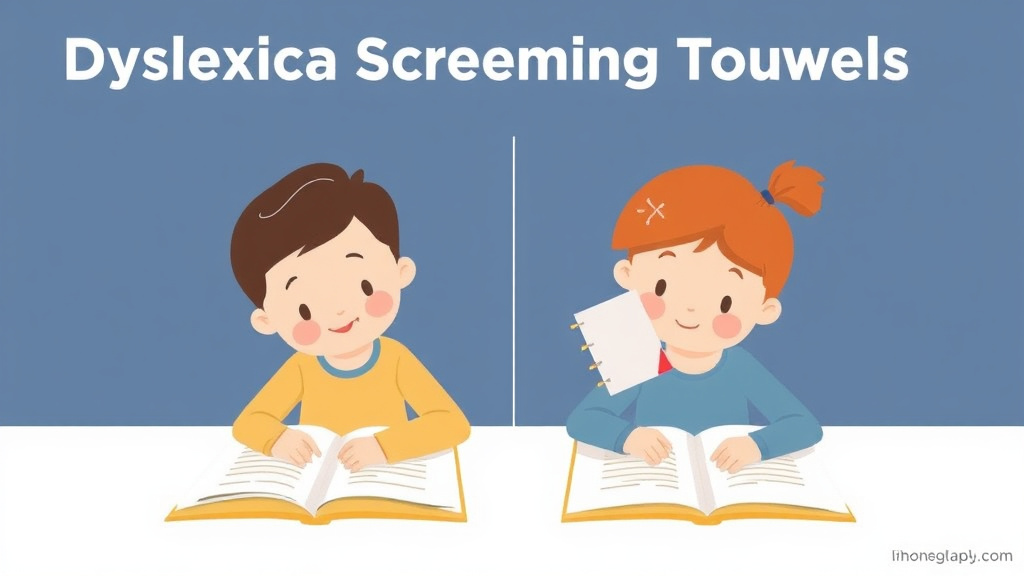 Visual guide for practical steps in dyslexia screening tools comparison