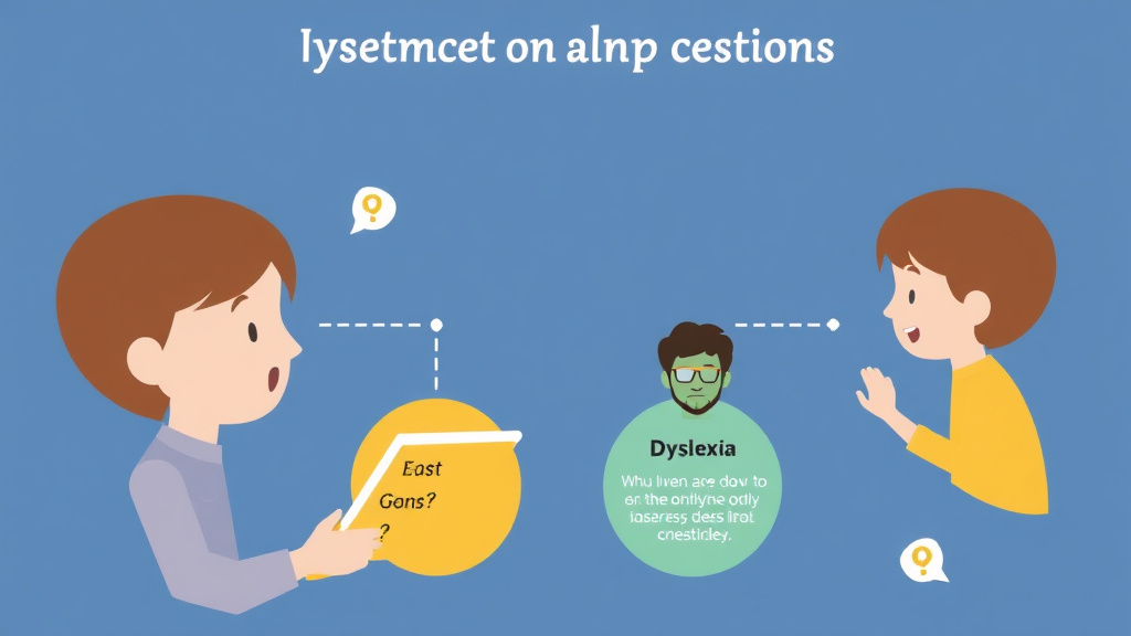 Action-oriented illustration showing how to apply dyslexia Screening Vs Diagnosis