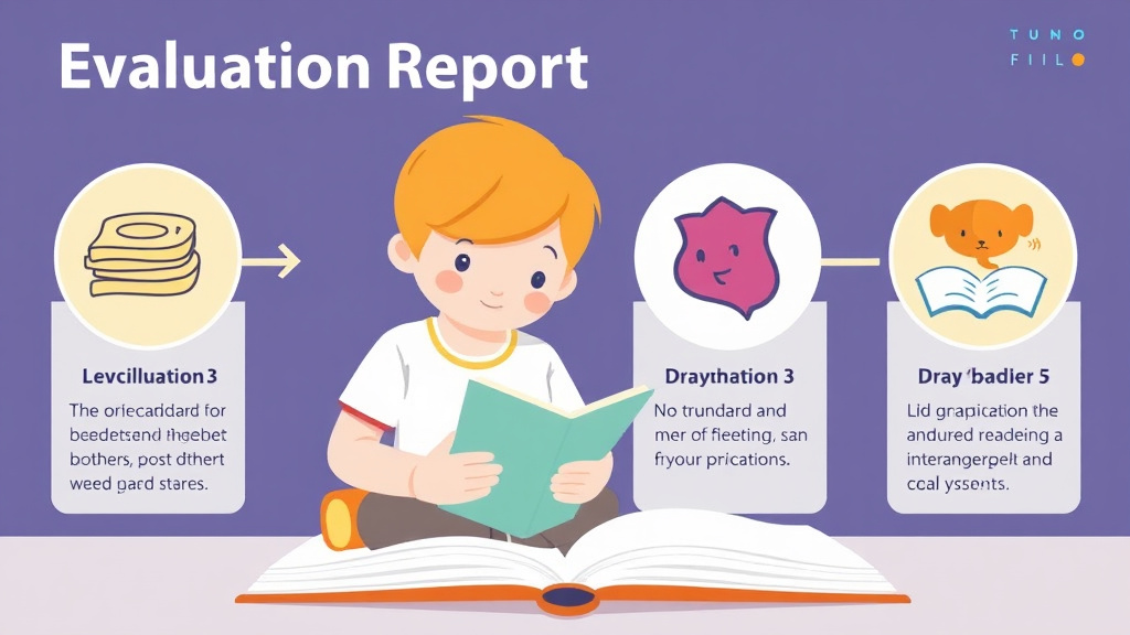 Visual guide for practical steps in evaluation report explained