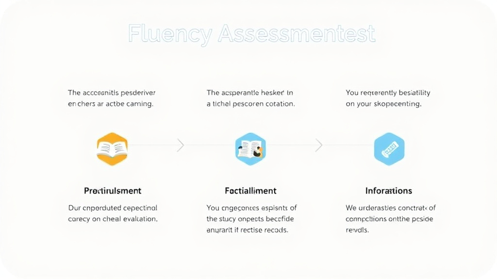 Visual guide for practical steps in fluency assessment tools