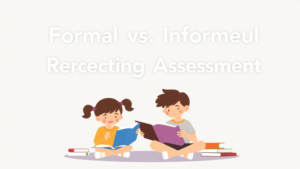 Illustration showing key concepts related to formal vs informal reading assessment