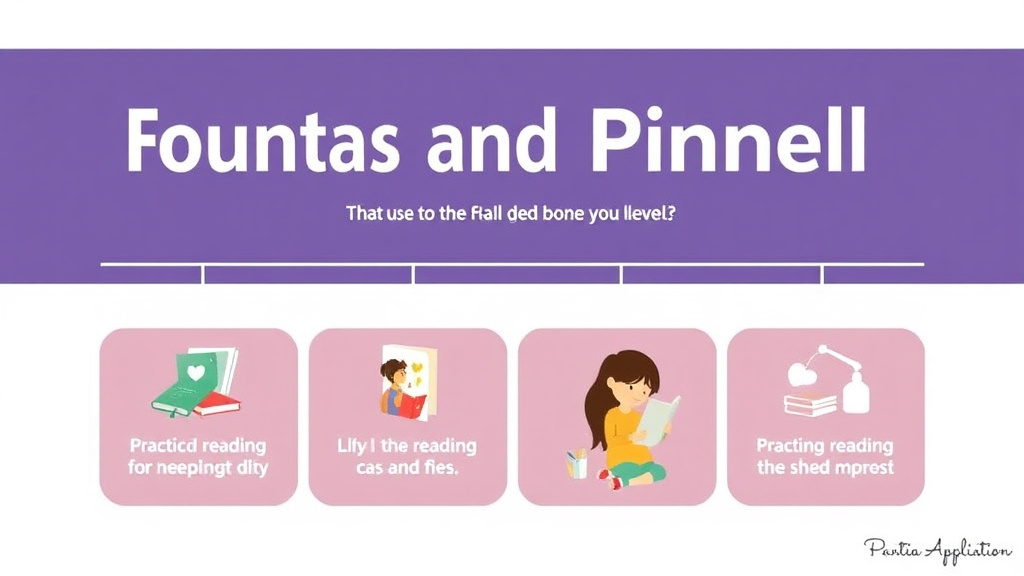 Visual guide for practical steps in fountas and pinnell levels