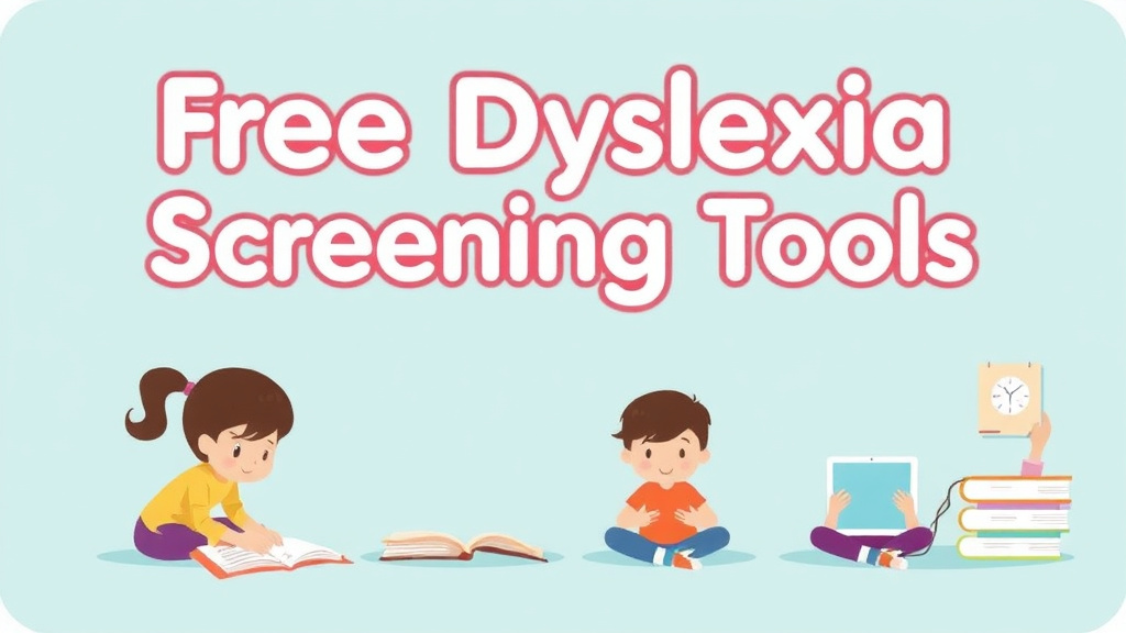 Practical checklist visual for free Dyslexia Screening Tools