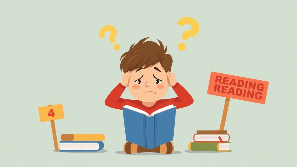 Illustration showing key concepts related to frustration reading level signs