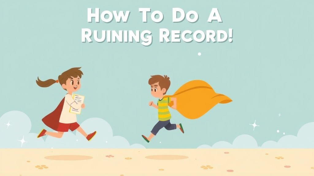 Illustration showing key concepts related to how to do a running record