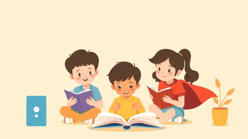 Illustration showing key concepts related to independent reading level assessment