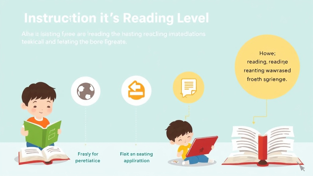 Visual guide for practical steps in instructional reading level explained
