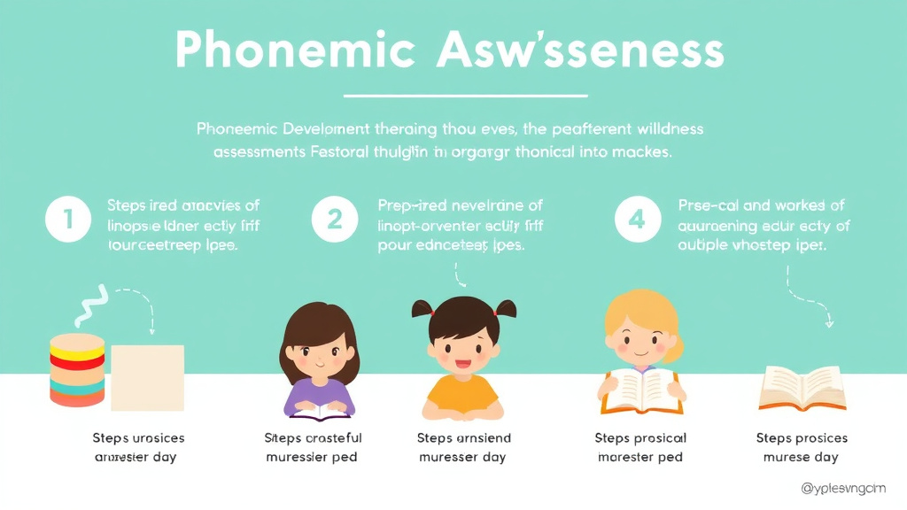Visual guide for practical steps in phonemic awareness assessments