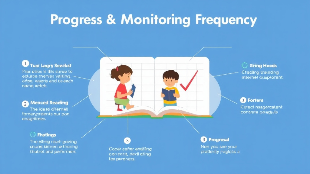 Visual guide for practical steps in progress monitoring frequency