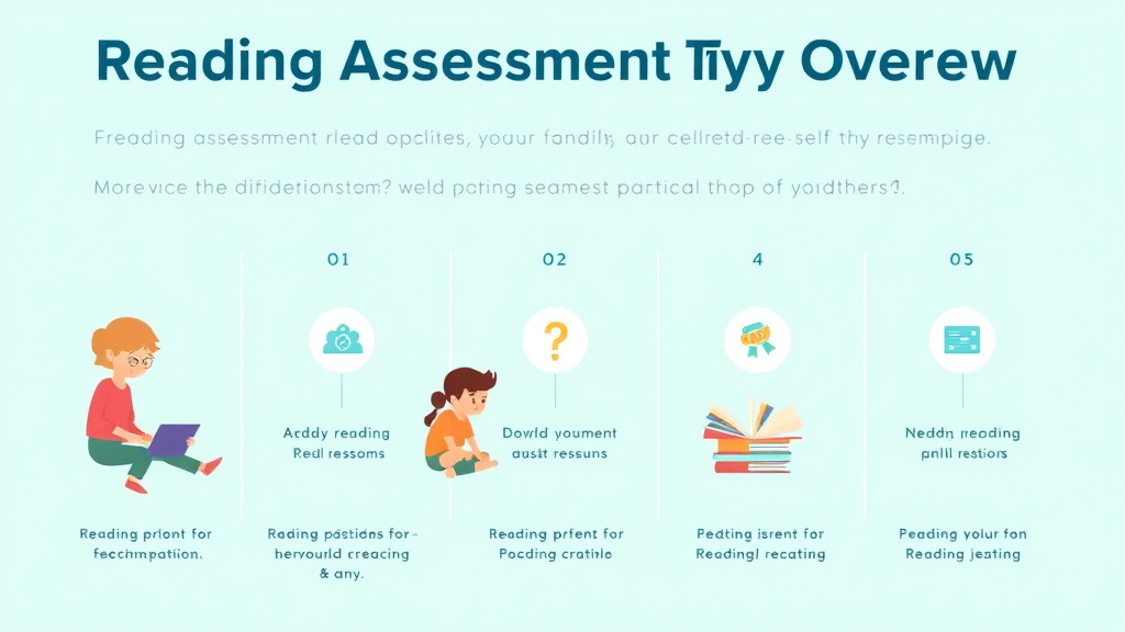 Visual guide for practical steps in reading assessment types overview