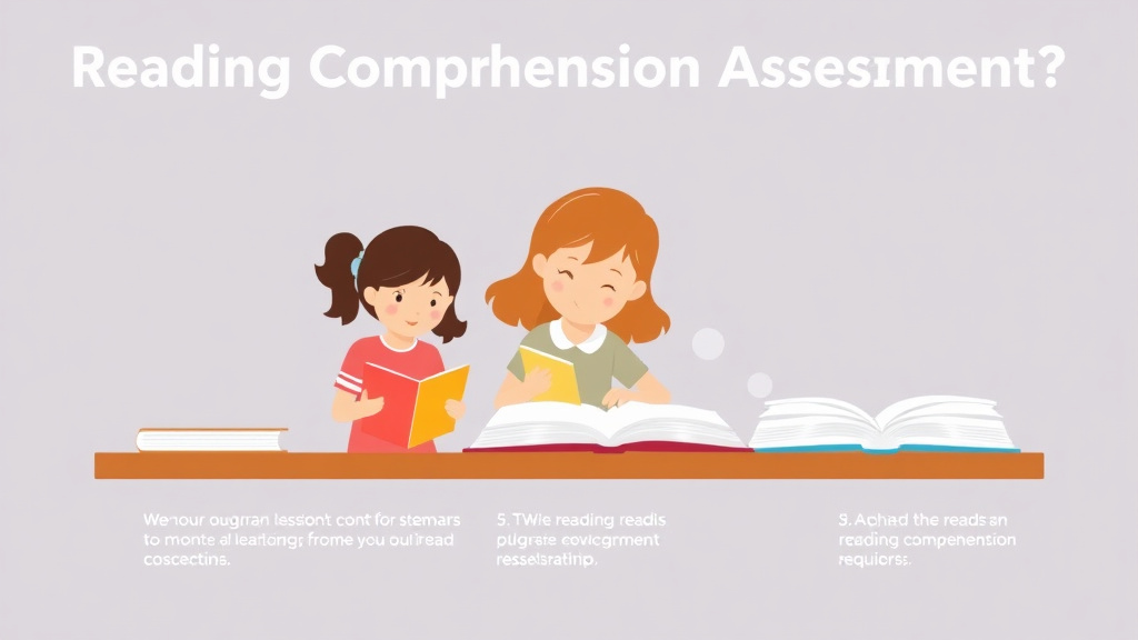 Process flow illustration for putting reading Comprehension Assessments into action