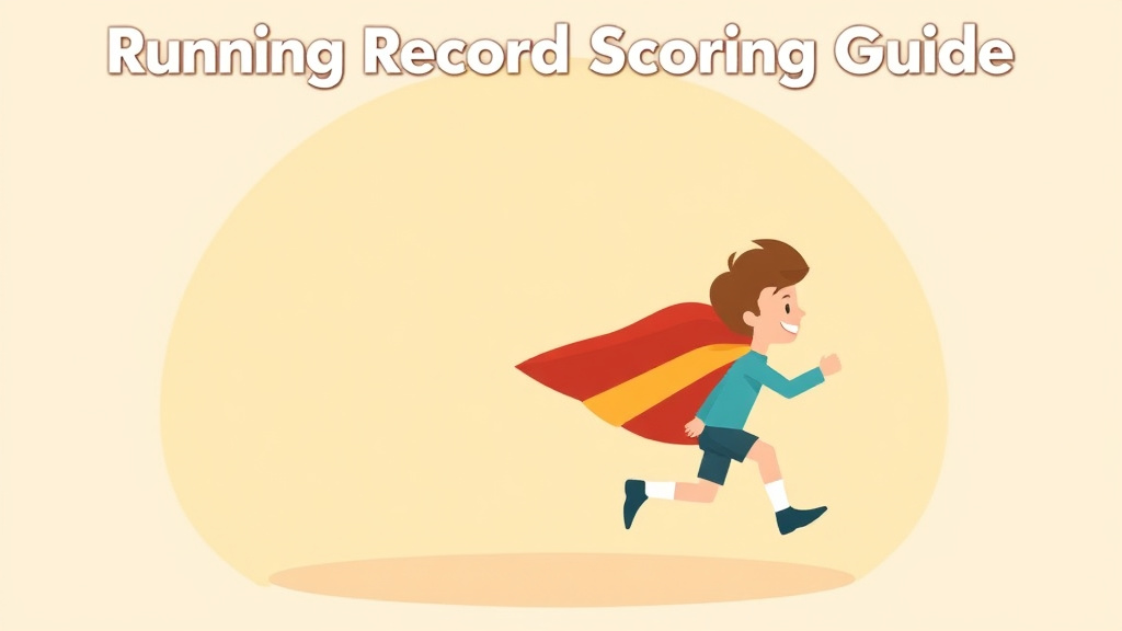 Illustration showing key concepts related to running record scoring guide