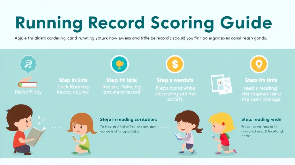 Visual guide for practical steps in running record scoring guide