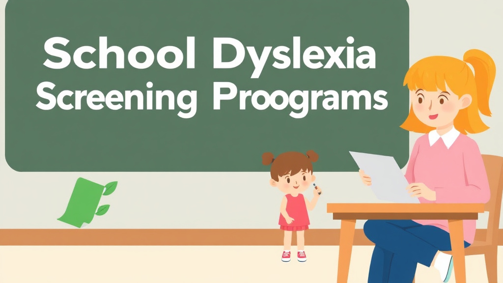 Visual guide for practical steps in school dyslexia screening programs