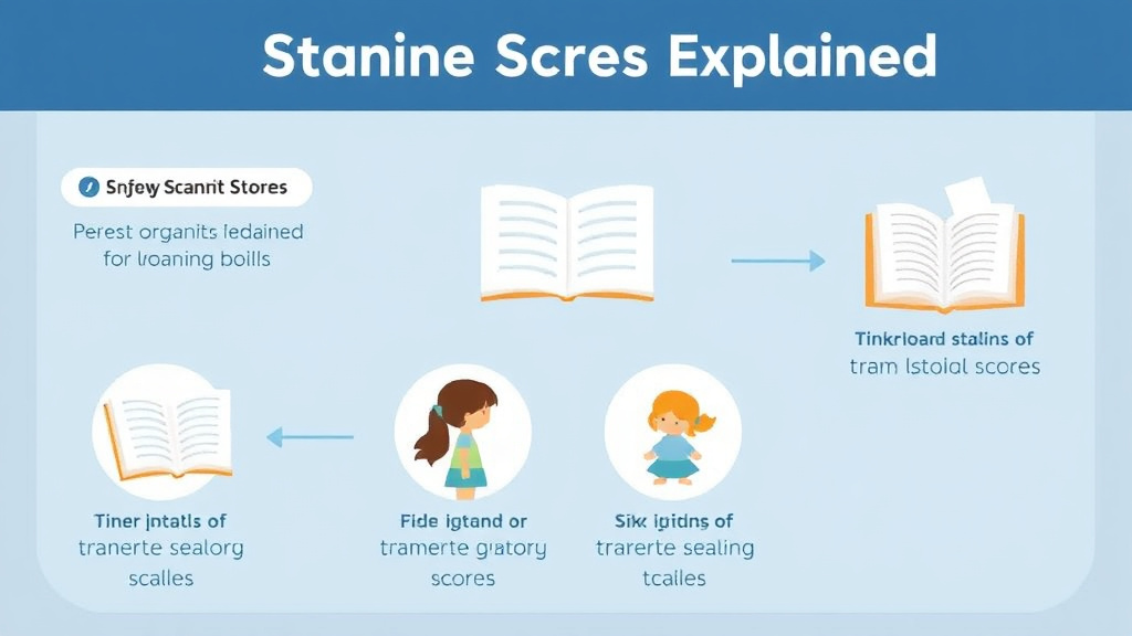 Visual guide for practical steps in stanine scores explained
