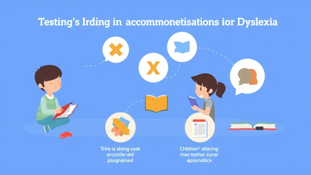 Visual guide for practical steps in testing accommodations for dyslexia