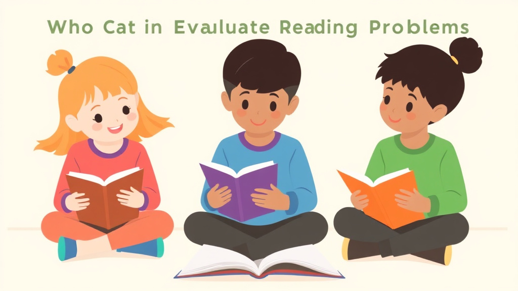 Visual guide for practical steps in who can evaluate reading problems