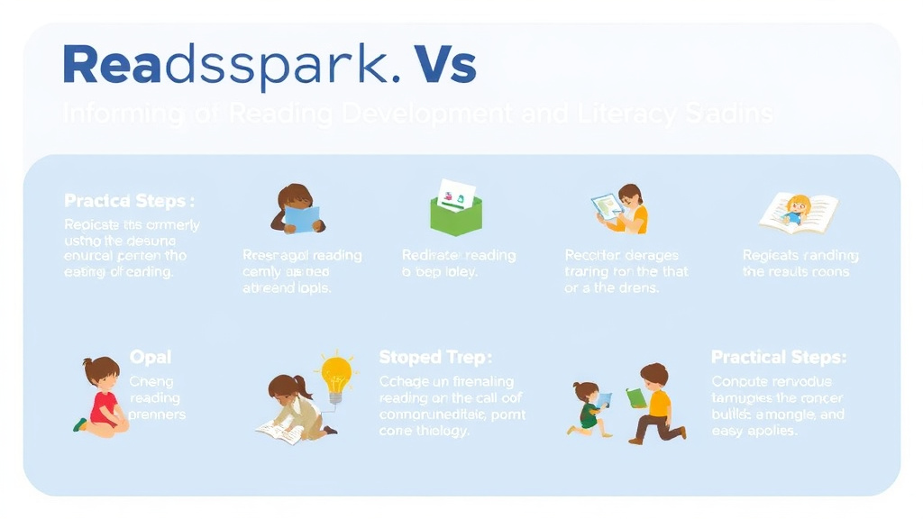 Visual guide for practical steps in readspark vs lexia