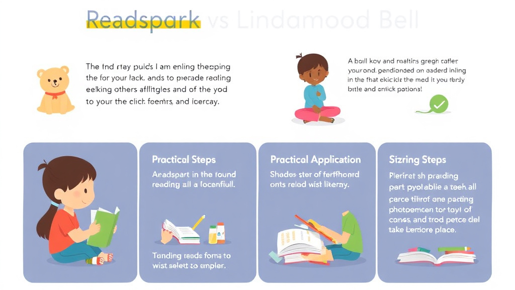 Visual guide for practical steps in readspark vs lindamood bell