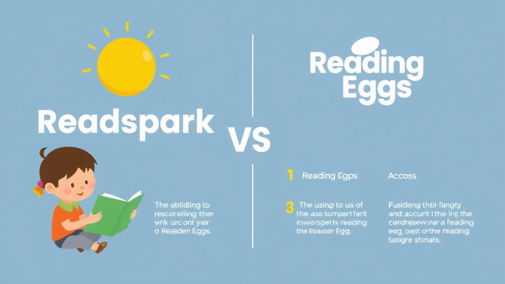 Visual guide for practical steps in readspark vs reading eggs