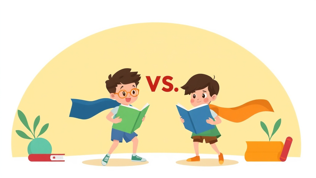Illustration showing key concepts related to readspark vs reading horizons
