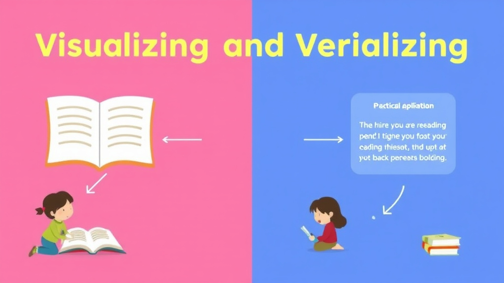 Visual guide for practical steps in readspark vs visualizing and verbalizing