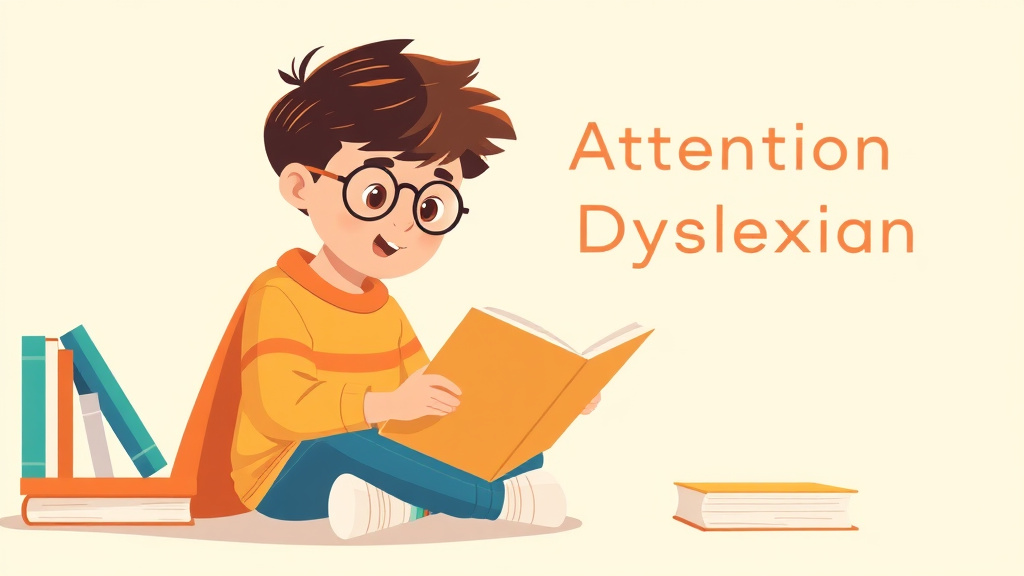 Illustration showing key concepts related to attentional dyslexia