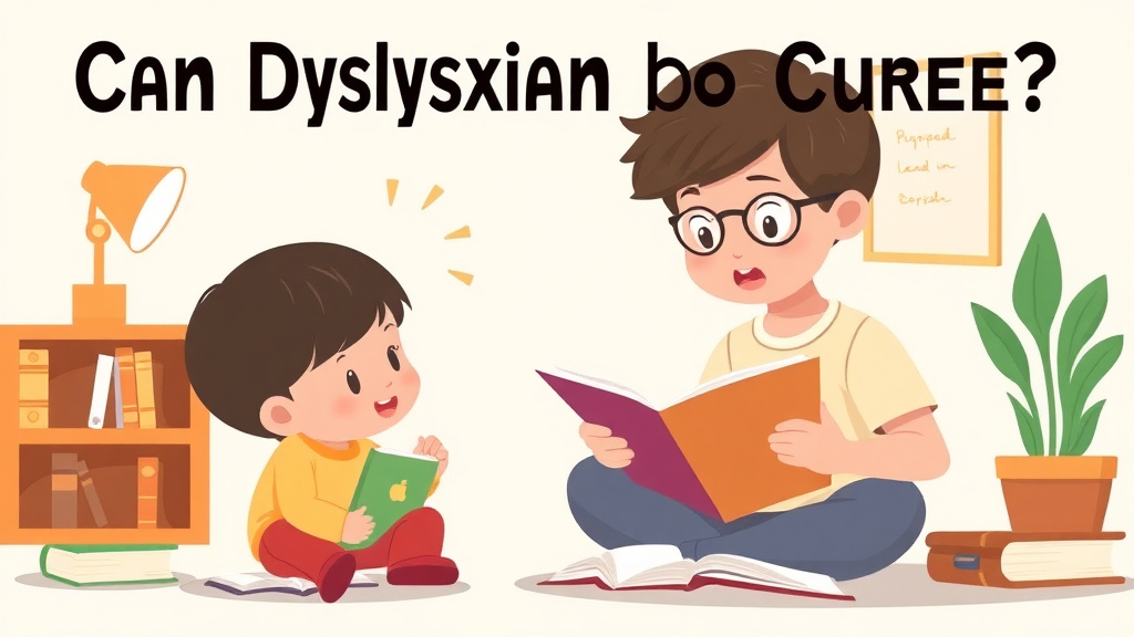 Illustration showing key concepts related to can dyslexia be cured