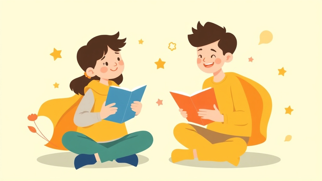 Illustration showing key concepts related to celebrating strengths in dyslexic children