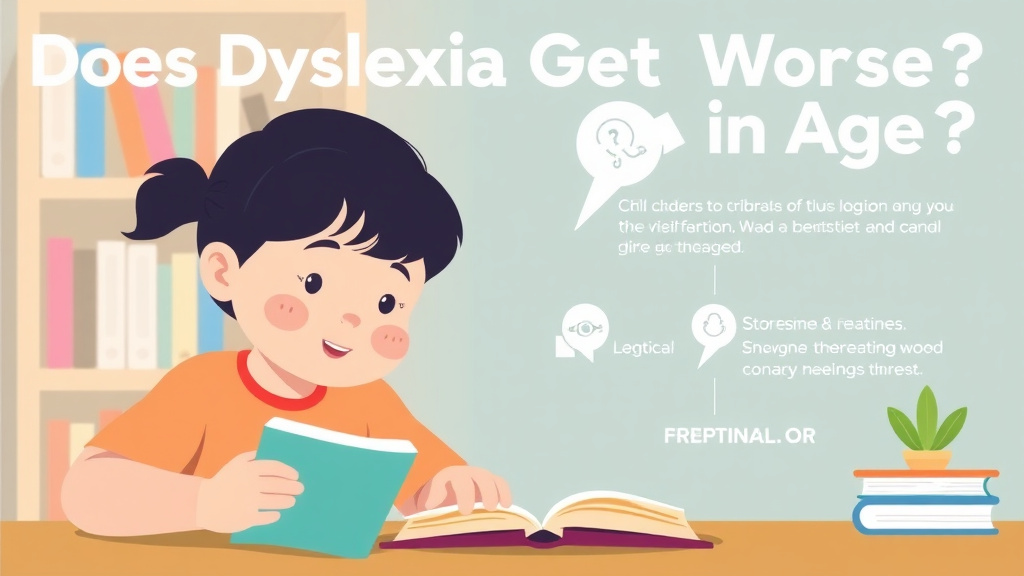 Visual guide for practical steps in does dyslexia get worse with age