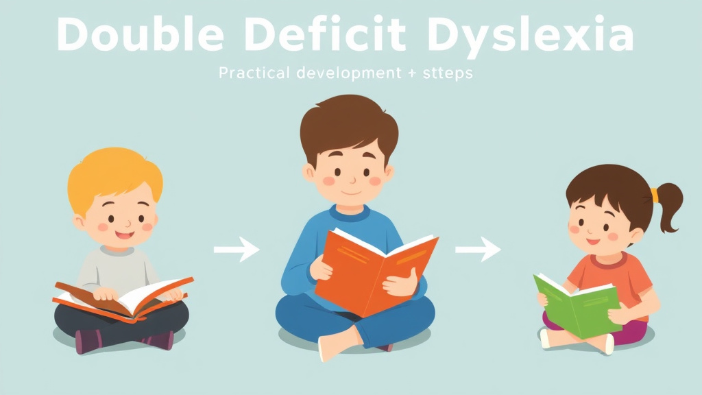 Visual guide for practical steps in double deficit dyslexia