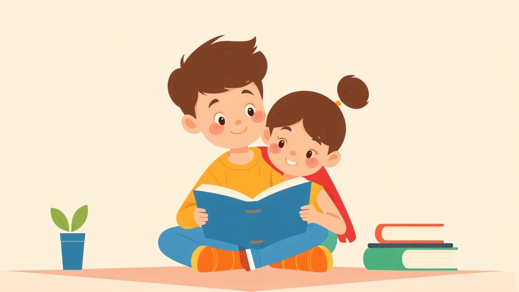 Illustration showing key concepts related to dyslexia and after school programs