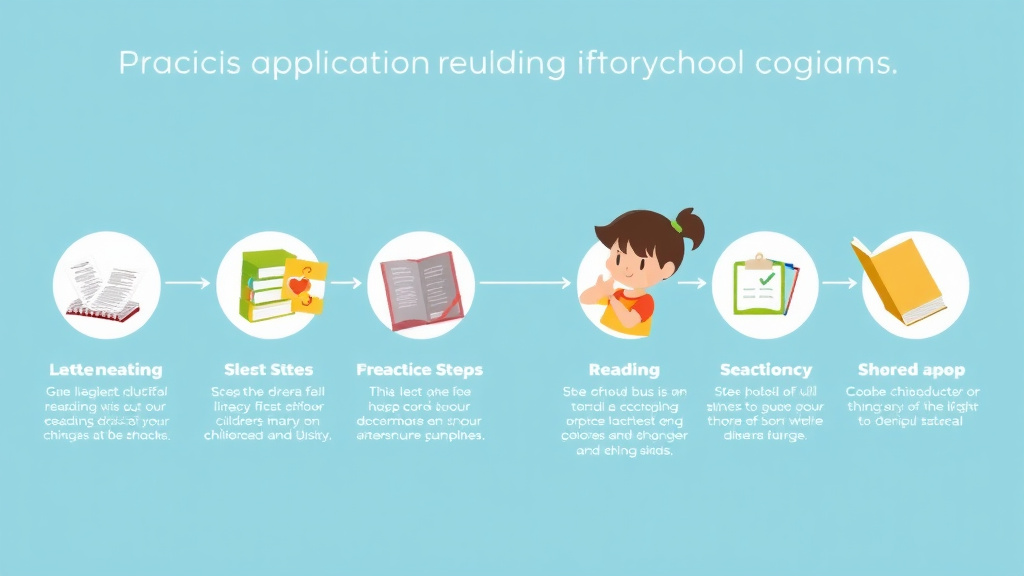 Visual guide for practical steps in dyslexia and after school programs