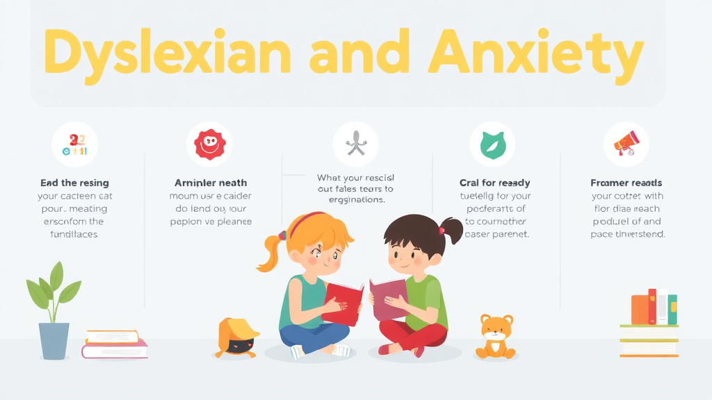 Visual guide for practical steps in dyslexia and anxiety