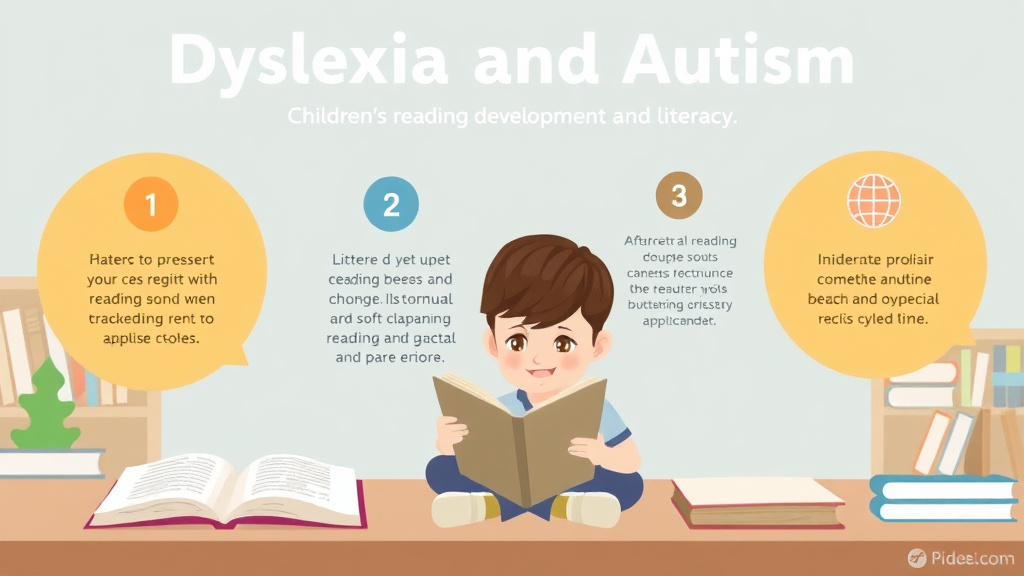 Visual guide for practical steps in dyslexia and autism