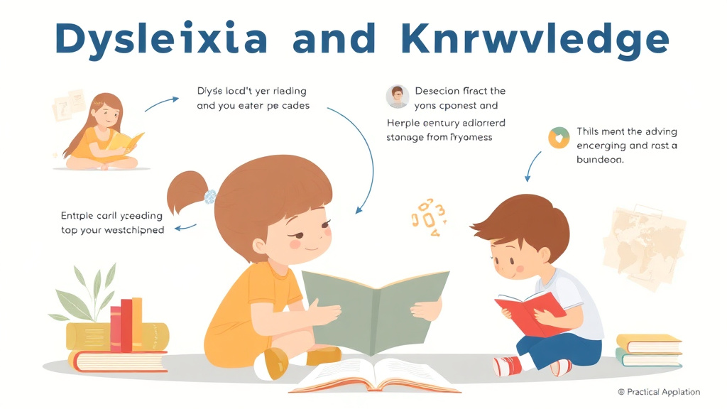 Visual guide for practical steps in dyslexia and background knowledge