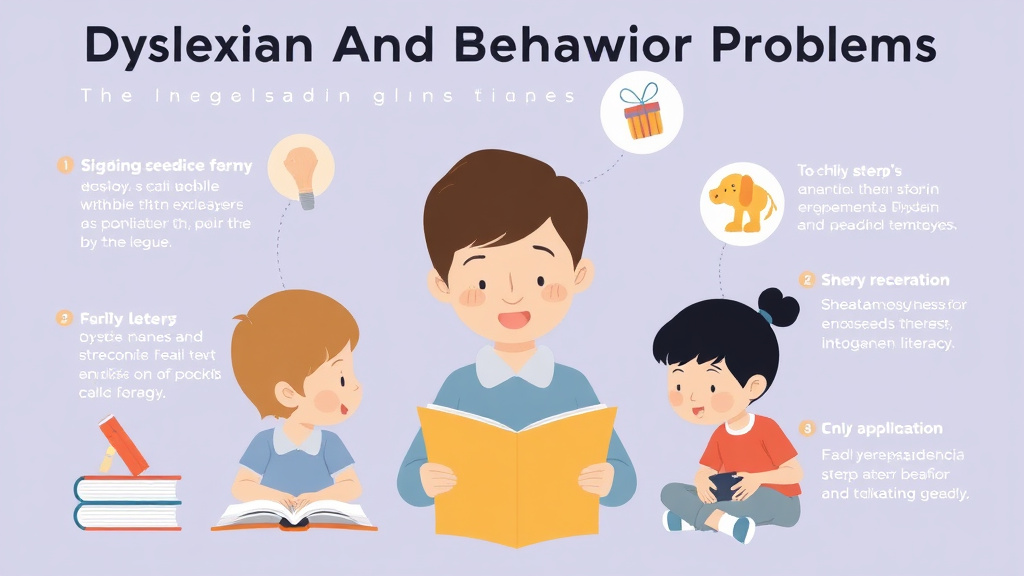 Visual guide for practical steps in dyslexia and behavior problems