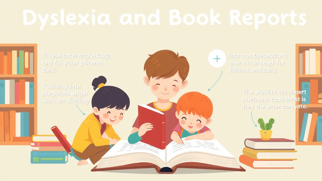 Visual guide for practical steps in dyslexia and book reports