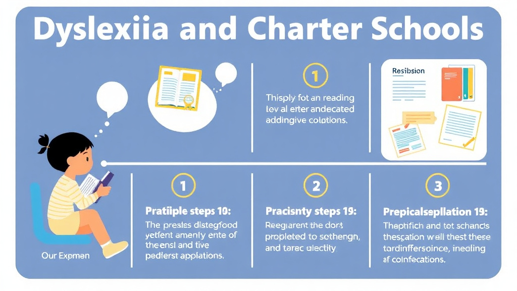 Visual guide for practical steps in dyslexia and charter schools