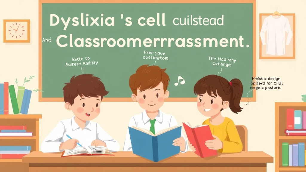 Visual guide for practical steps in dyslexia and classroom embarrassment