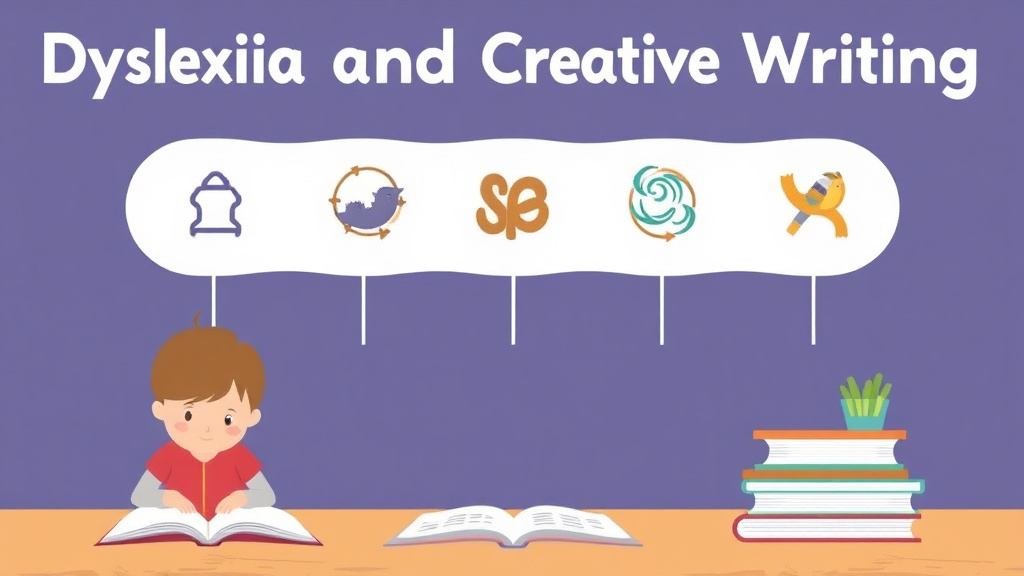 Visual guide for practical steps in dyslexia and creative writing