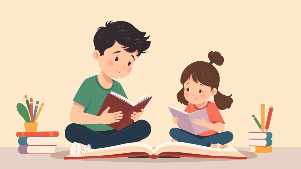 Illustration showing key concepts related to dyslexia and depression