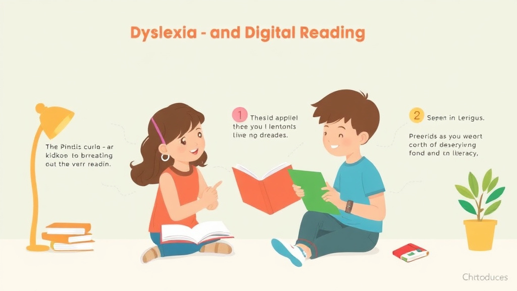 Visual guide for practical steps in dyslexia and digital reading
