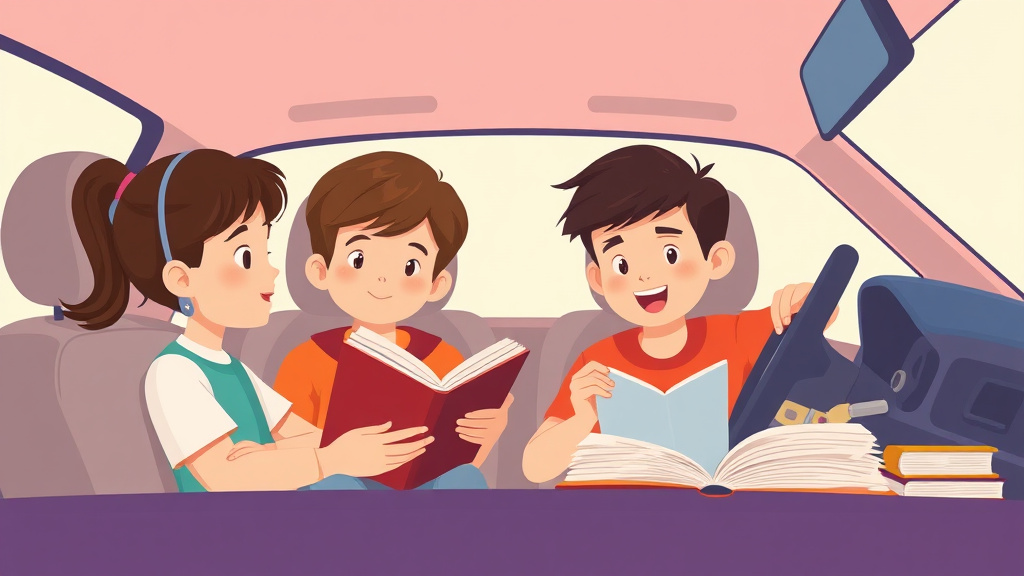 Illustration showing key concepts related to dyslexia and driving