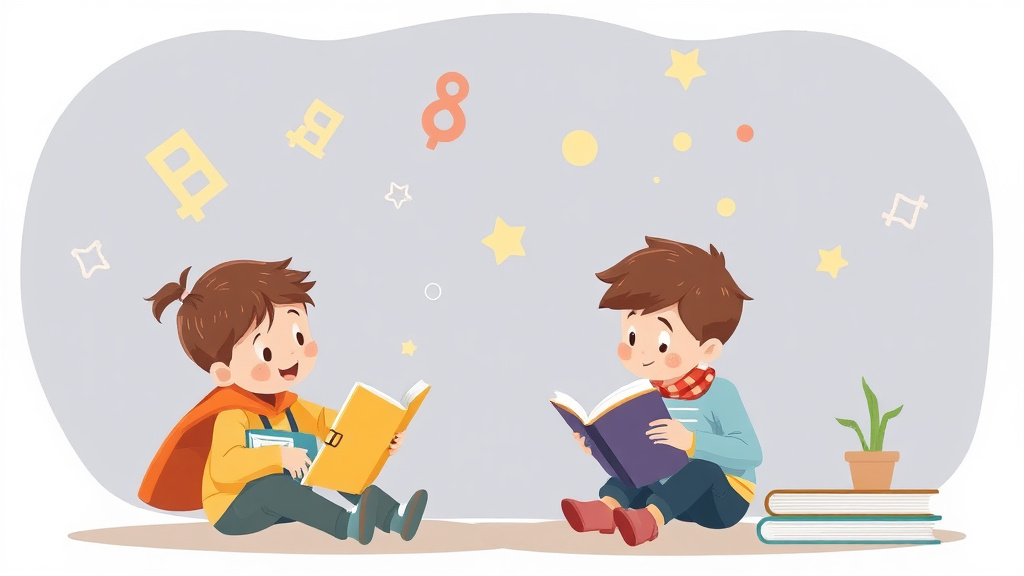 Illustration showing key concepts related to dyslexia and dysgraphia