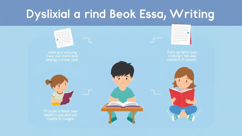 Visual guide for practical steps in dyslexia and essay writing