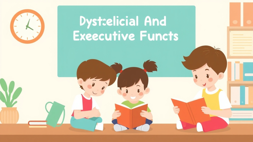 Visual guide for practical steps in dyslexia and executive function