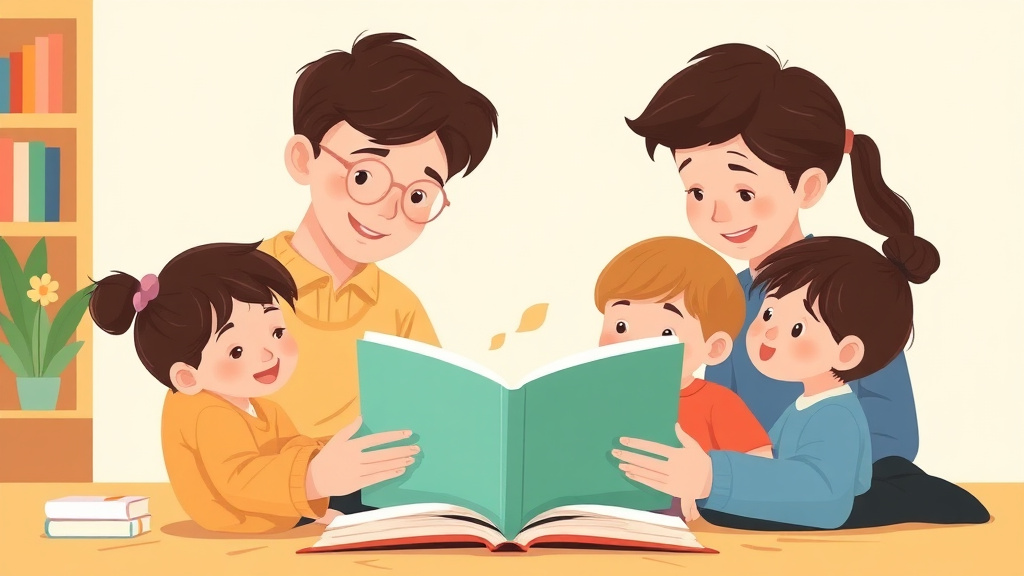 Illustration showing key concepts related to dyslexia and family dynamics